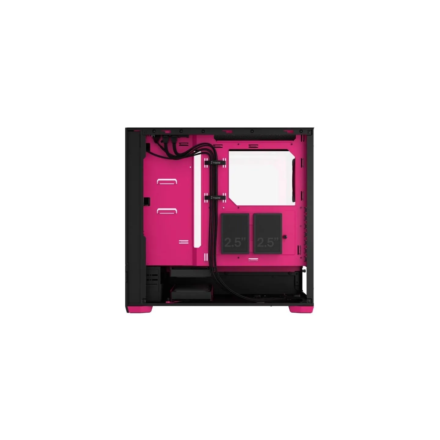 Fractal Design | Pop Air RGB | Side window | ATX, mATX, Mini ITX | ATX | Magenta Core TG Clear Tint