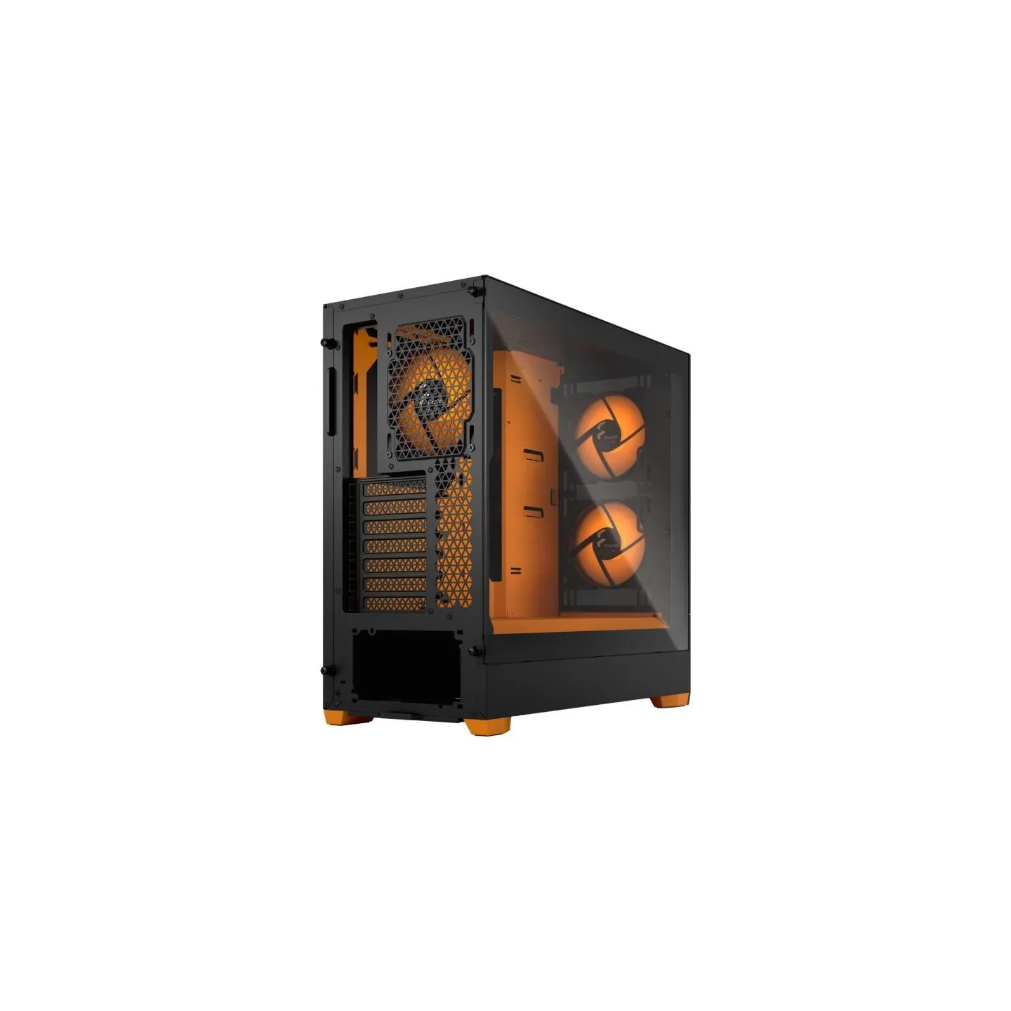 Fractal Design | Pop Air RGB | Side window | ATX, mATX, Mini ITX | ATX | Orange Core TG Clear Tint