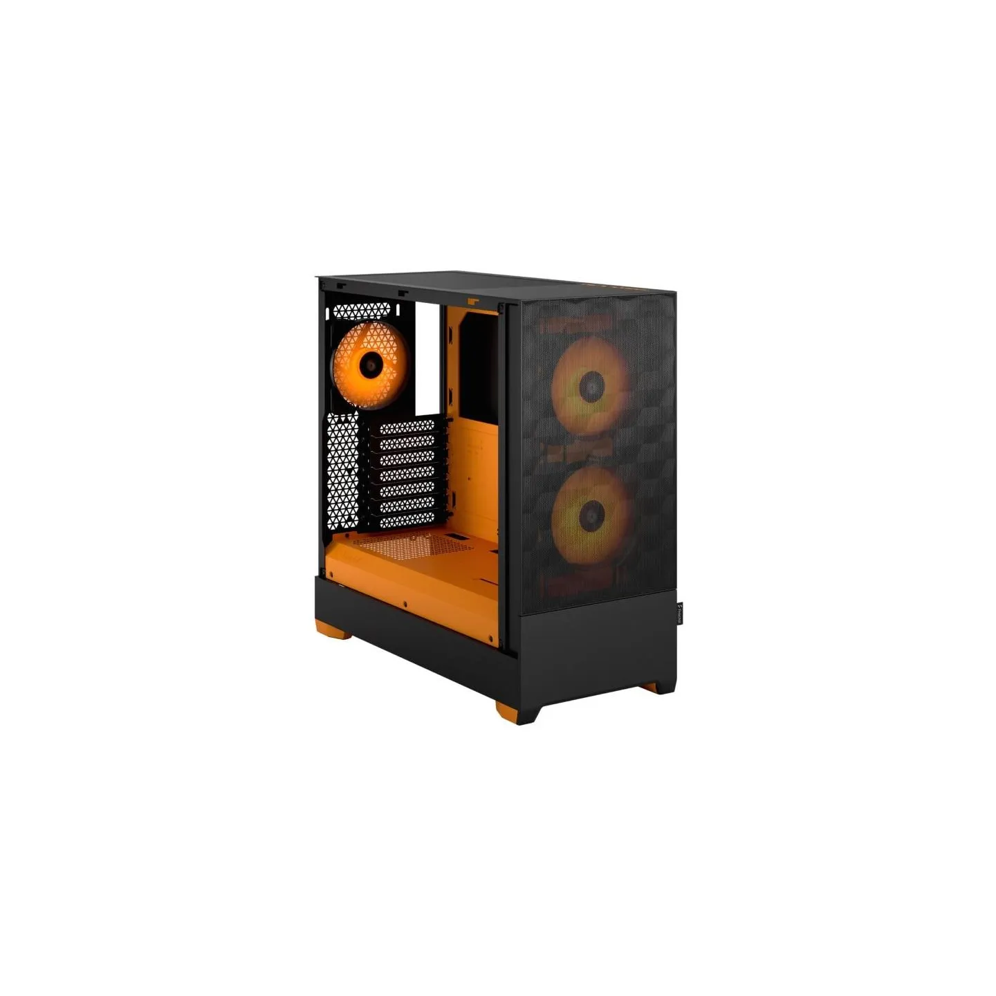 Fractal Design | Pop Air RGB | Side window | ATX, mATX, Mini ITX | ATX | Orange Core TG Clear Tint