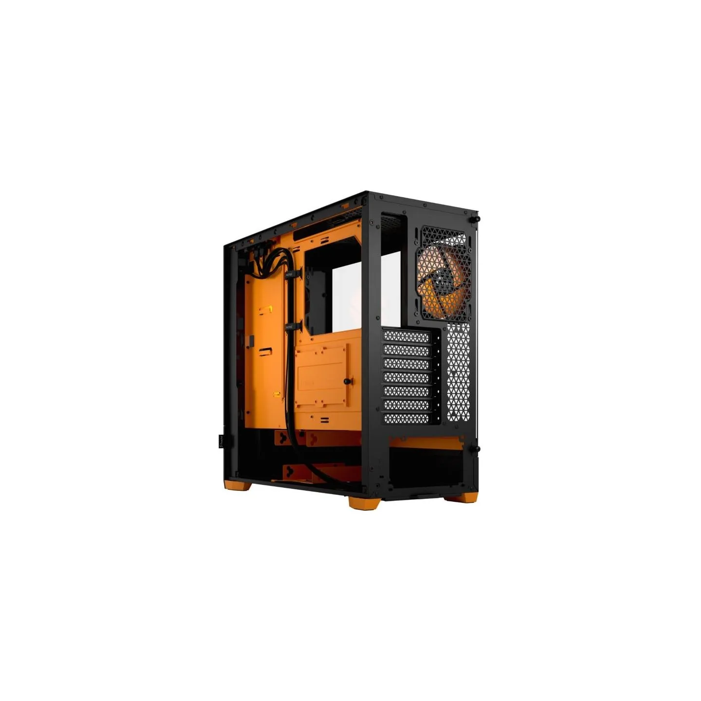 Fractal Design | Pop Air RGB | Side window | ATX, mATX, Mini ITX | ATX | Orange Core TG Clear Tint