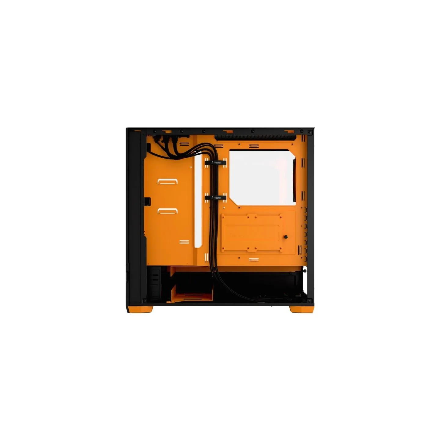Fractal Design | Pop Air RGB | Side window | ATX, mATX, Mini ITX | ATX | Orange Core TG Clear Tint
