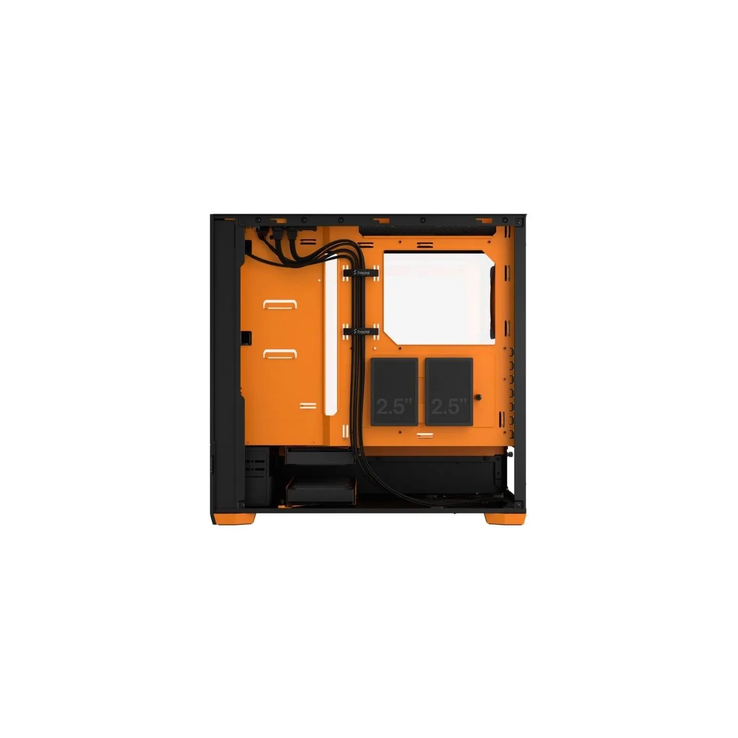 Fractal Design | Pop Air RGB | Side window | ATX, mATX, Mini ITX | ATX | Orange Core TG Clear Tint
