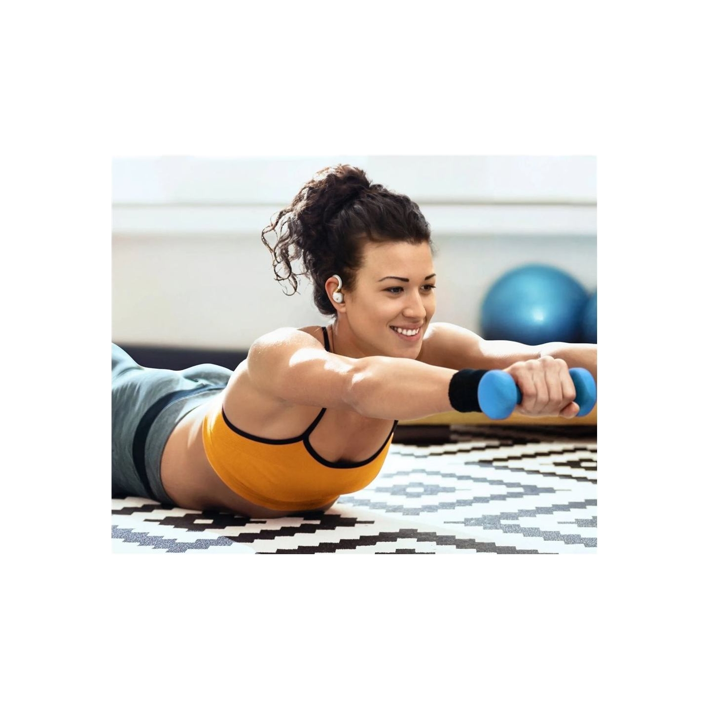 Anker Soundcore | Earbuds with Hook | Sport X20 | Bluetooth | ANC | White/Gold