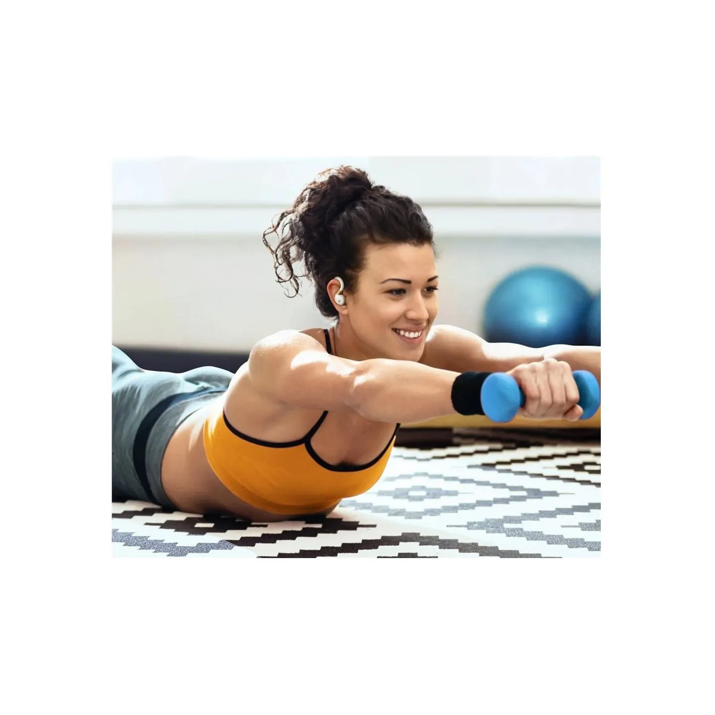 Anker Soundcore | Earbuds with Hook | Sport X20 | Bluetooth | ANC | White/Gold