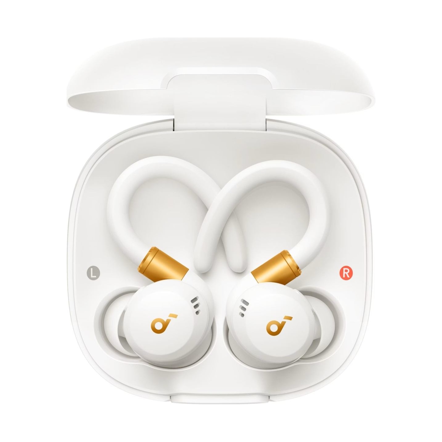 Anker Soundcore | Earbuds with Hook | Sport X20 | Bluetooth | ANC | White/Gold