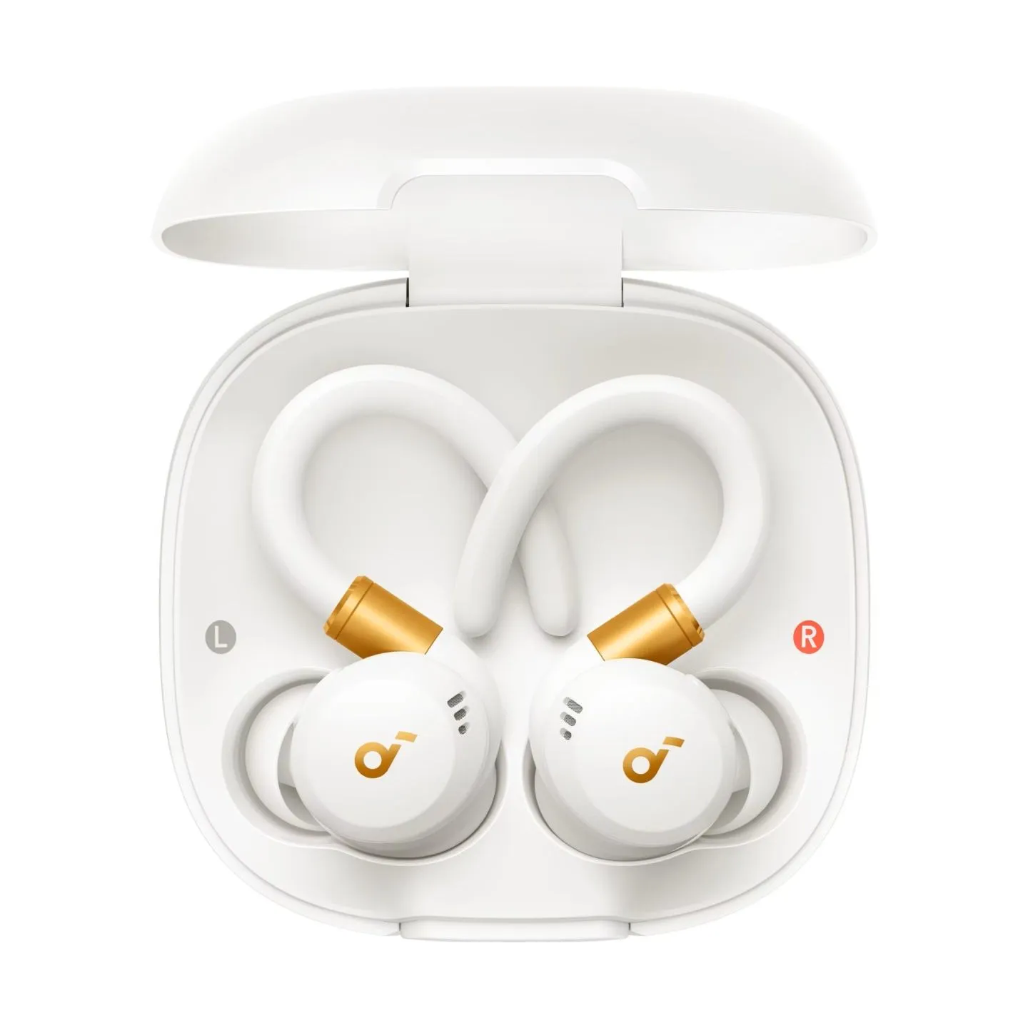 Anker Soundcore | Earbuds with Hook | Sport X20 | Bluetooth | ANC | White/Gold