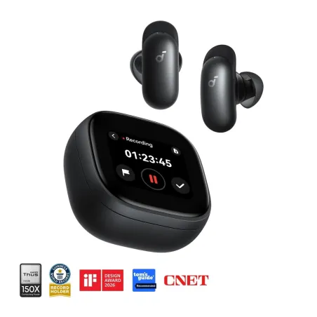 Anker Soundcore Wireless Earbuds | Liberty 5 Pro Max | Bluetooth | In-Ear | Microphone | Black | Noise canceling | Noise reducti