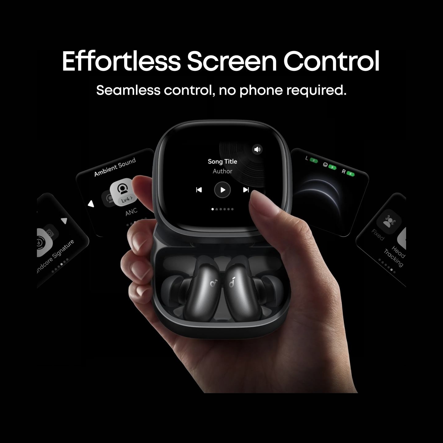 Anker Soundcore Wireless Earbuds | Liberty 5 Pro Max | Bluetooth | In-Ear | Microphone | Black | Noise canceling | Noise reducti