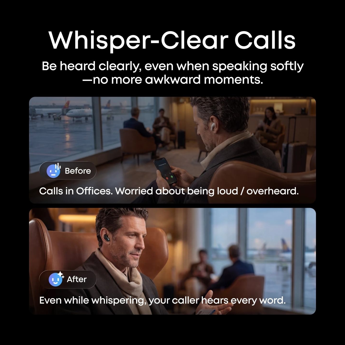 Anker Soundcore Wireless Earbuds | Liberty 5 Pro Max | Bluetooth | In-Ear | Microphone | Black | Noise canceling | Noise reducti