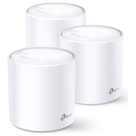 Tp-Link Wireless Router|TP-LINK|Deco X60 (3-pack)|Qtty 3 pc(s)|Qtty 3 pc(s)|Wi-Fi band Dual-band (2.4 GHz / 5 GHz)|Wi-Fi 6 (802.