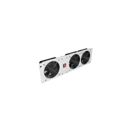 Lanberg Vertical Ventilation Panel 19" 3U for Rack three Fans 230V | AK-1506-S | Grey