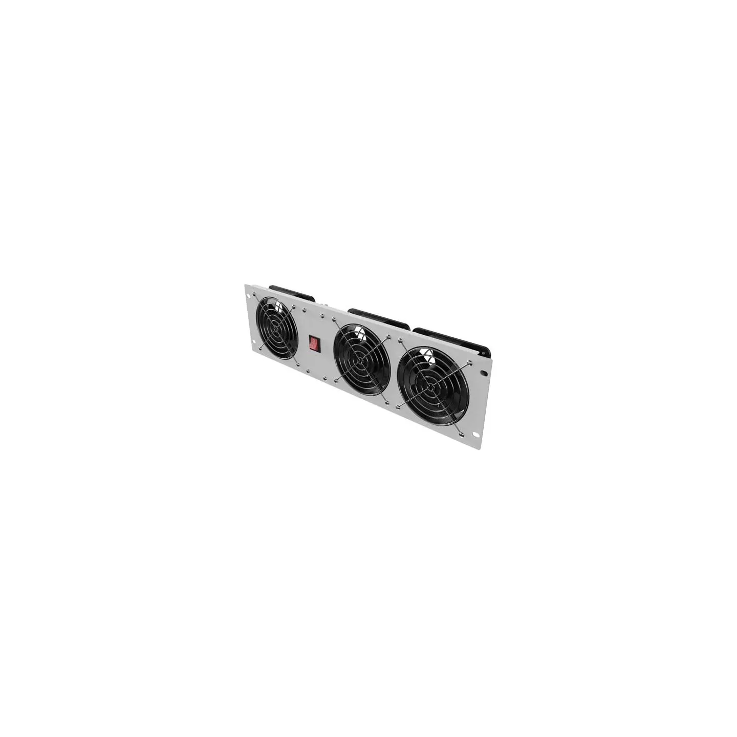 Lanberg Vertical Ventilation Panel 19" 3U for Rack three Fans 230V | AK-1506-S | Grey