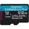 Kingston MEMORY MICRO SDXC 512GB UHS-I/SDCG4/512GBSP KINGSTON