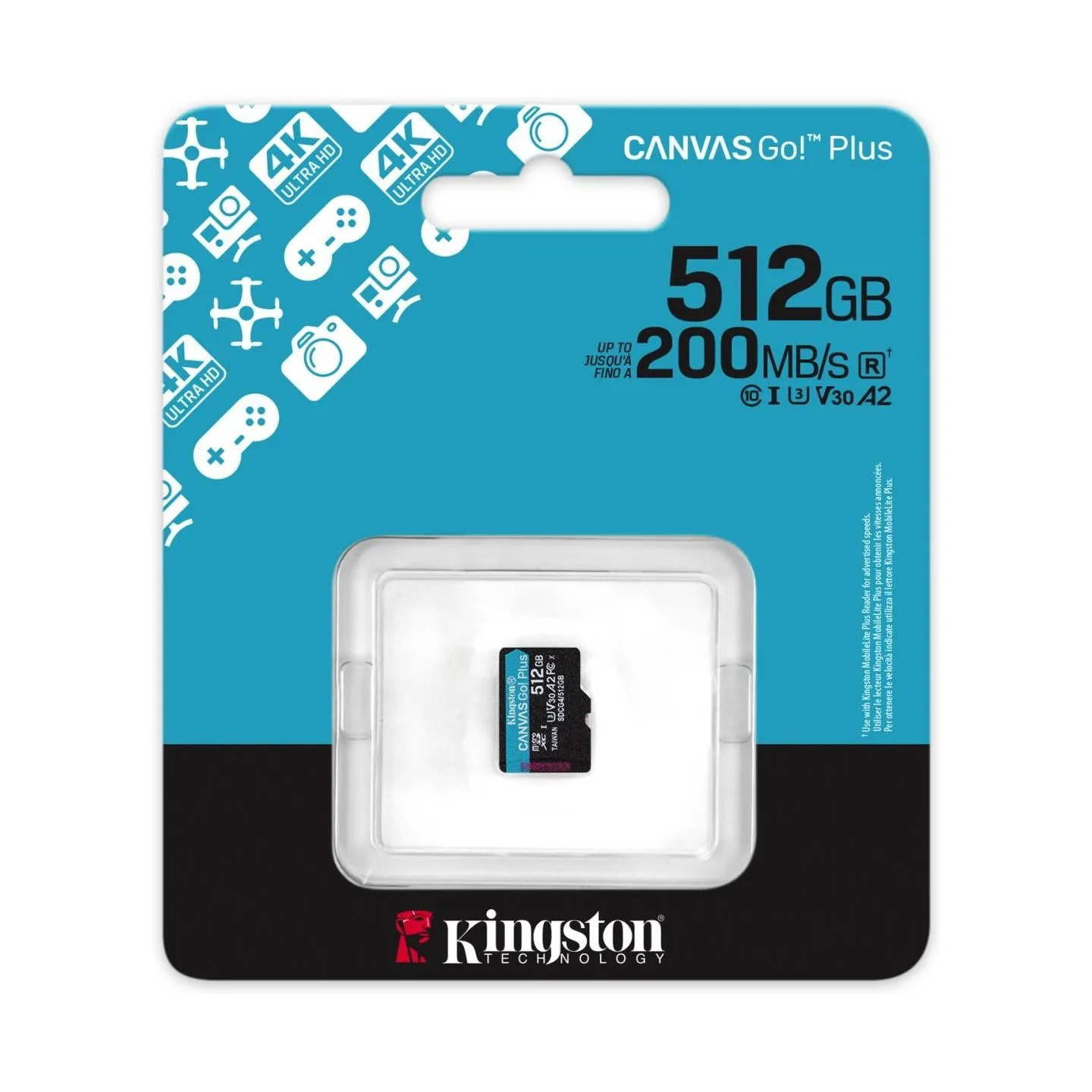Kingston MEMORY MICRO SDXC 512GB UHS-I/SDCG4/512GBSP KINGSTON