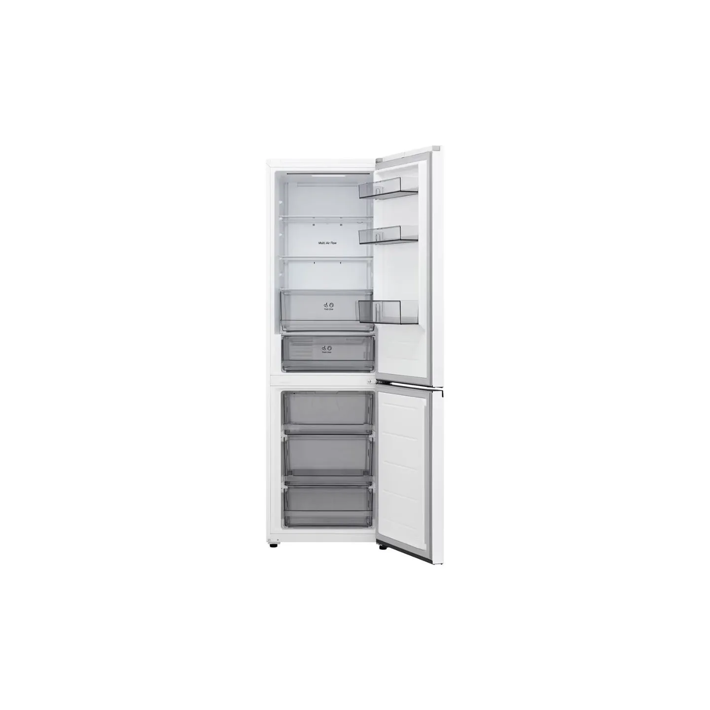 LG Refrigerator | GBBSJ10ESW | Energy efficiency class E | Free standing | Combi | Height 186 cm | Fridge net capacity 220 L | F