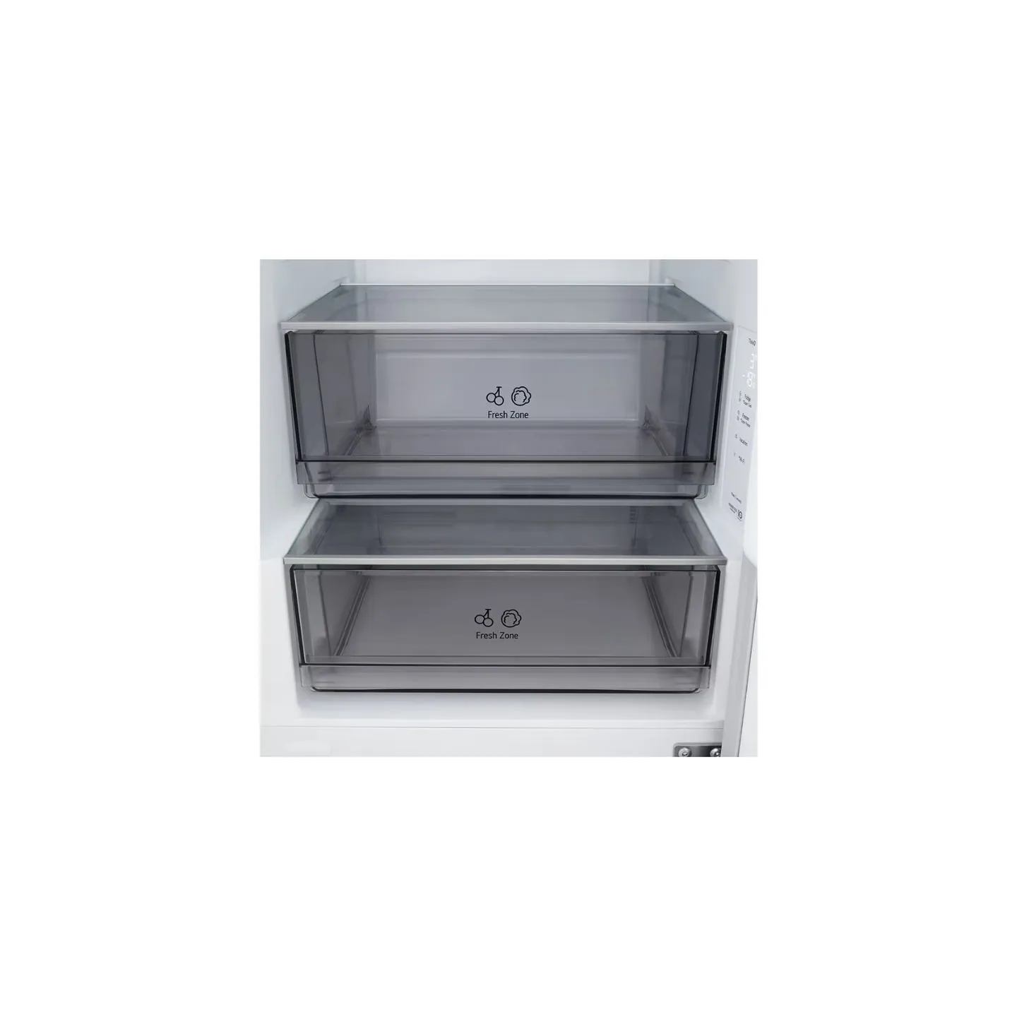 LG Refrigerator | GBBSJ10ESW | Energy efficiency class E | Free standing | Combi | Height 186 cm | Fridge net capacity 220 L | F