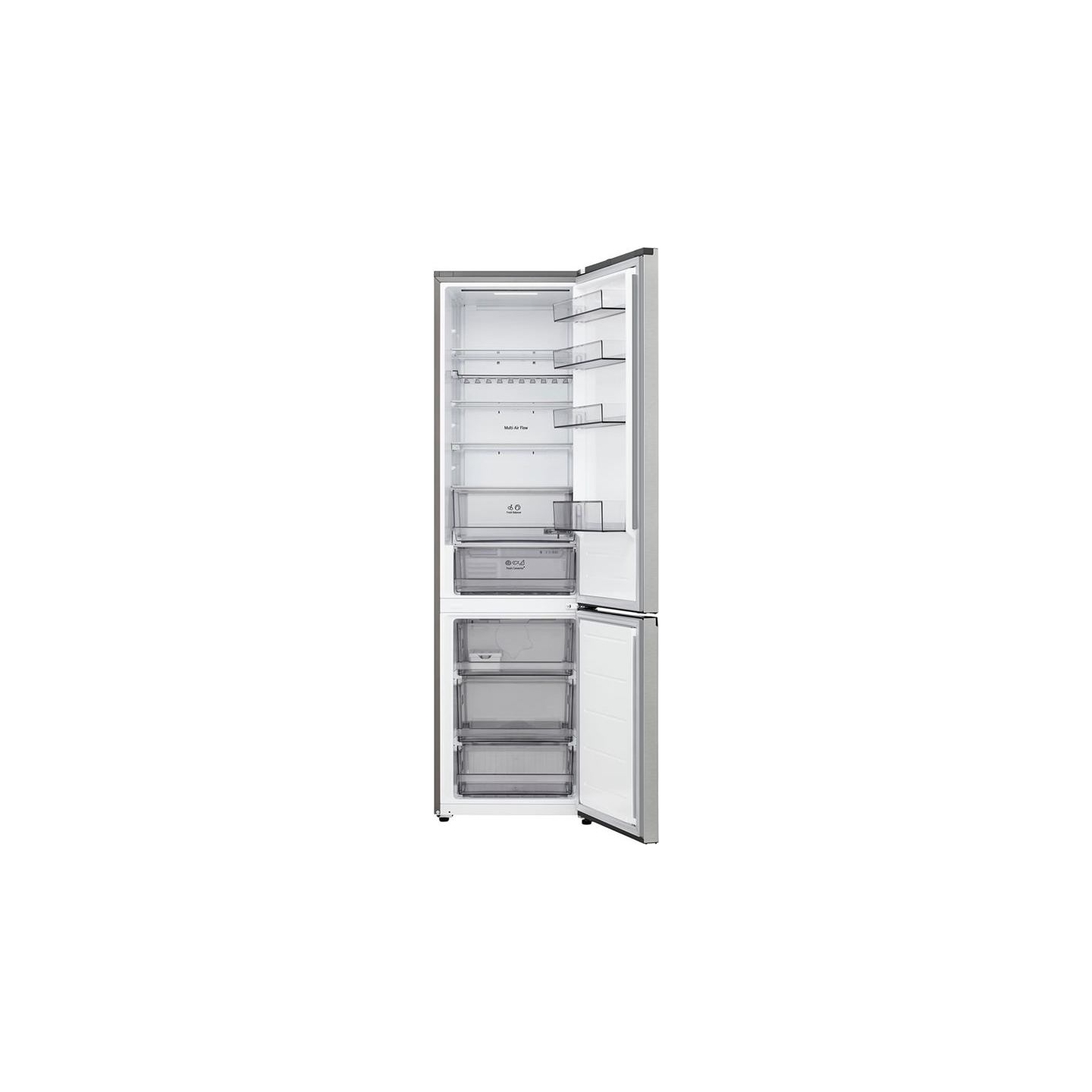 LG GBBS312CPY Refrigerator, C, Free-standing, Combi, Height 1.86 m, Net fridge 220 L, Net freezer 113 L,Stainless Steel | LG