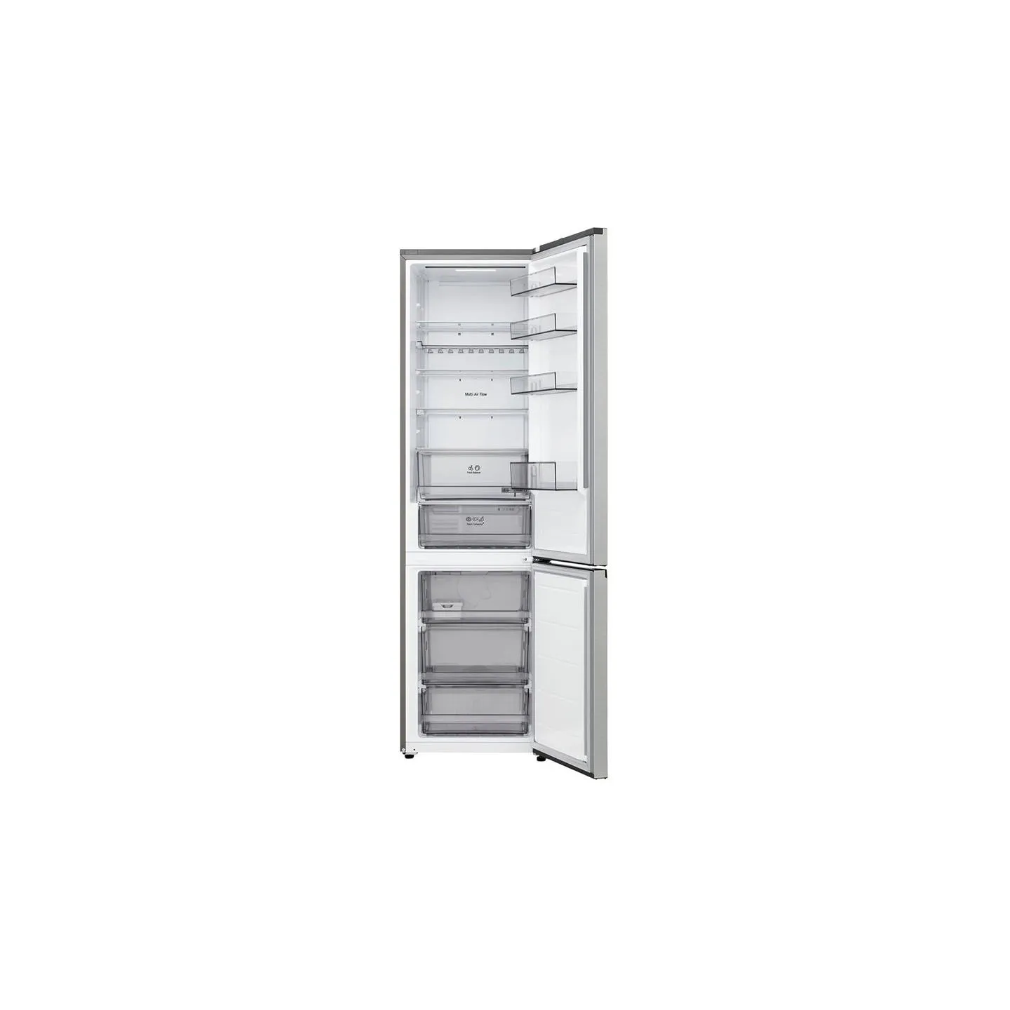 LG GBBS312CPY Refrigerator, C, Free-standing, Combi, Height 1.86 m, Net fridge 220 L, Net freezer 113 L,Stainless Steel | LG