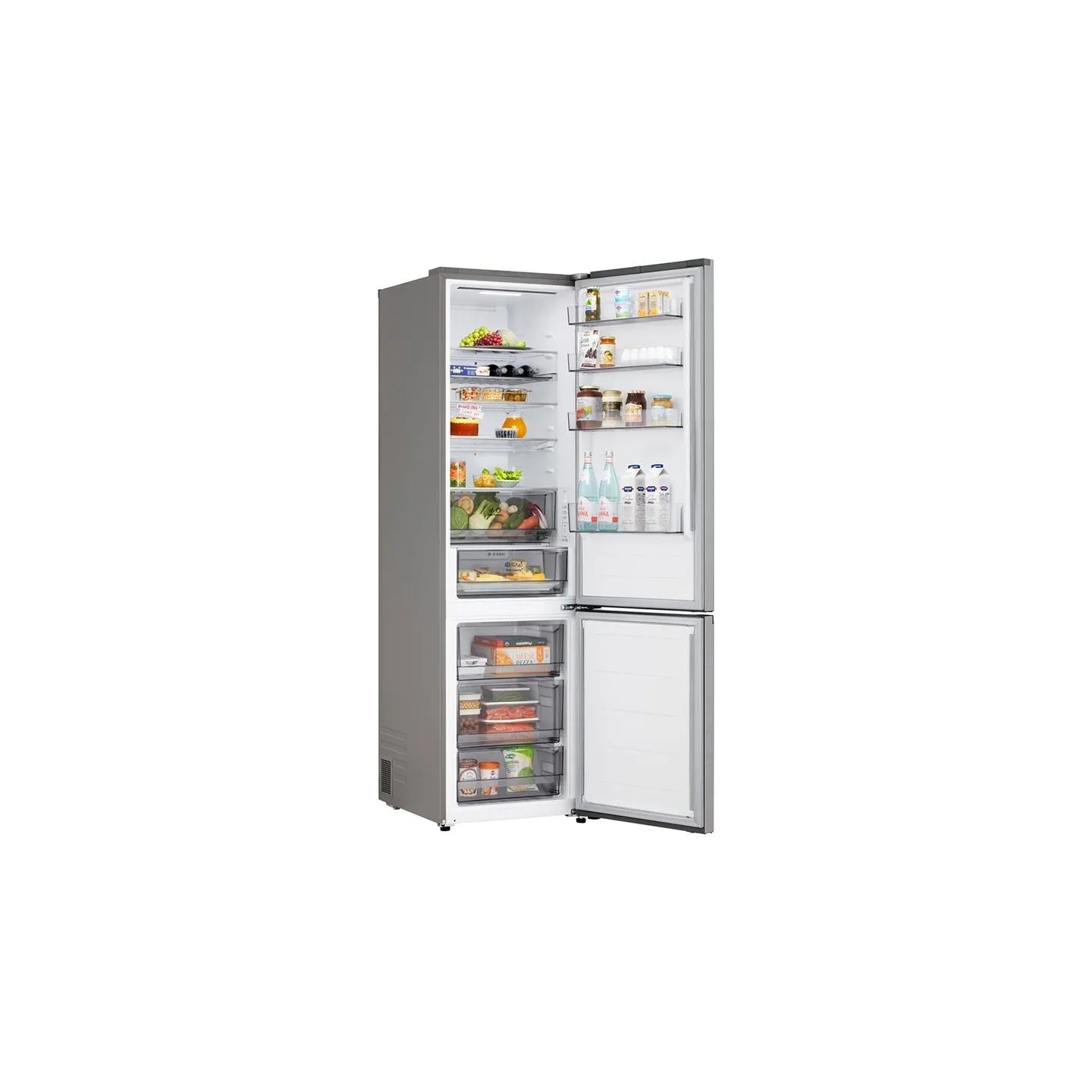 LG GBBS312CPY Refrigerator, C, Free-standing, Combi, Height 1.86 m, Net fridge 220 L, Net freezer 113 L,Stainless Steel | LG