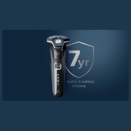 Philips Series 5000 wet and dry electric shaver S5884/50, SkinIQ, SteelPrecision blades, 360-D flexible heads, PowerAdapt Sensor