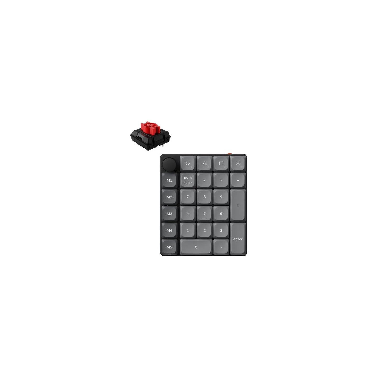 Keychron K0 Max - Milk POM Red - Wireless Numpad Keyboard / K0M-H1