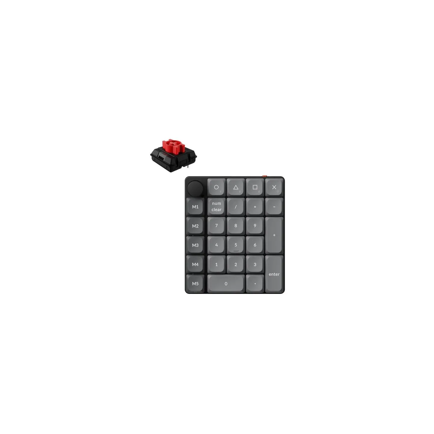 Keychron K0 Max - Milk POM Red - Wireless Numpad Keyboard / K0M-H1