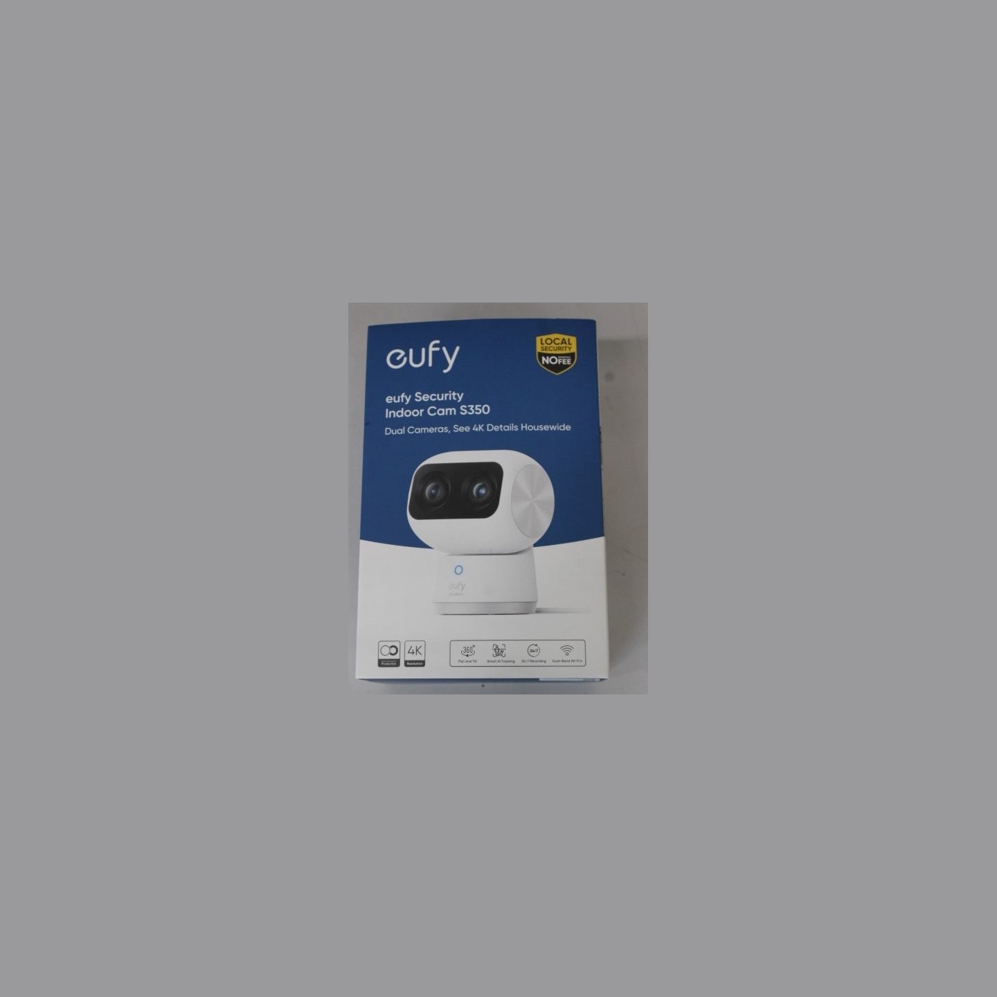 Anker Eufy Security Indoor Cam S350, White | Anker Eufy Security Indoor Camera | S350 | 24 month(s) | Tabletop | Wide-Angle Lens