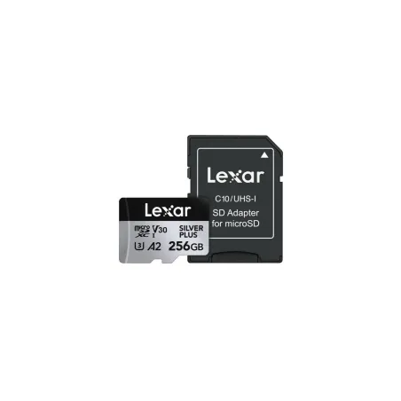 Lexar Memory card microSD 256GB C10 A2 U3 V30 205/150MB/s Silver Plus