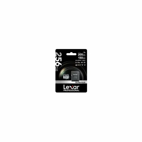 Lexar Memory card microSD 256GB C10 A2 U3 V30 205/150MB/s Silver Plus