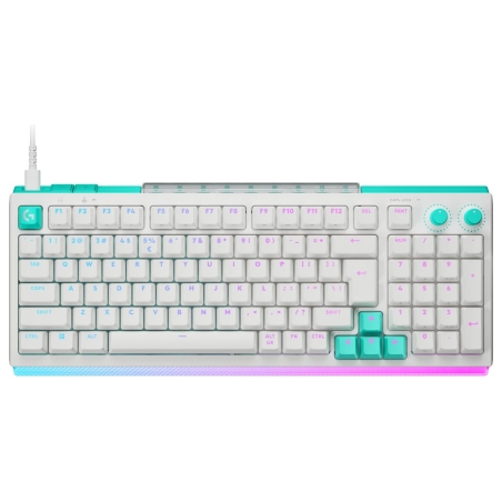 Logitech G512 X 98 Wired Gaming Keyboard - WHITE - US INT'L - USB - EMEA28i - 935 - TACTILE