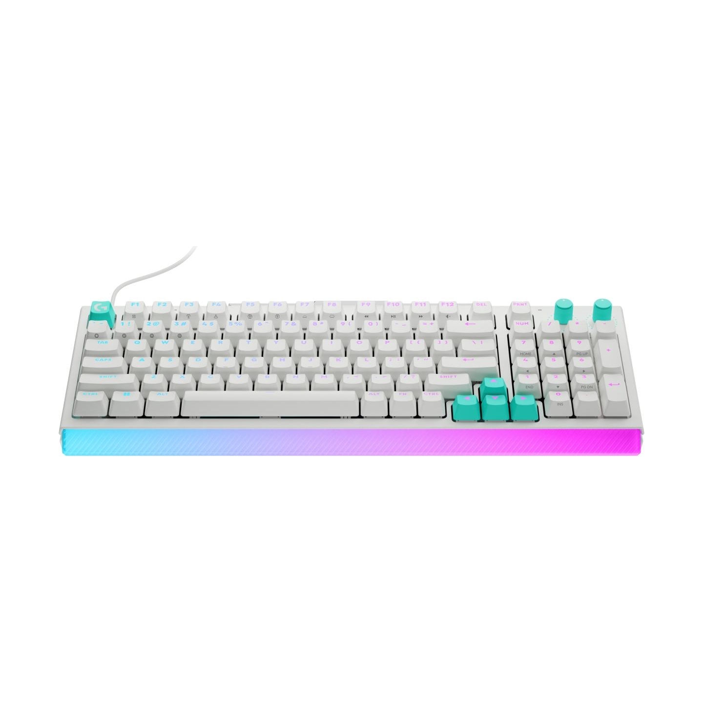 Logitech G512 X 98 Wired Gaming Keyboard - WHITE - US INT'L - USB - EMEA28i - 935 - TACTILE