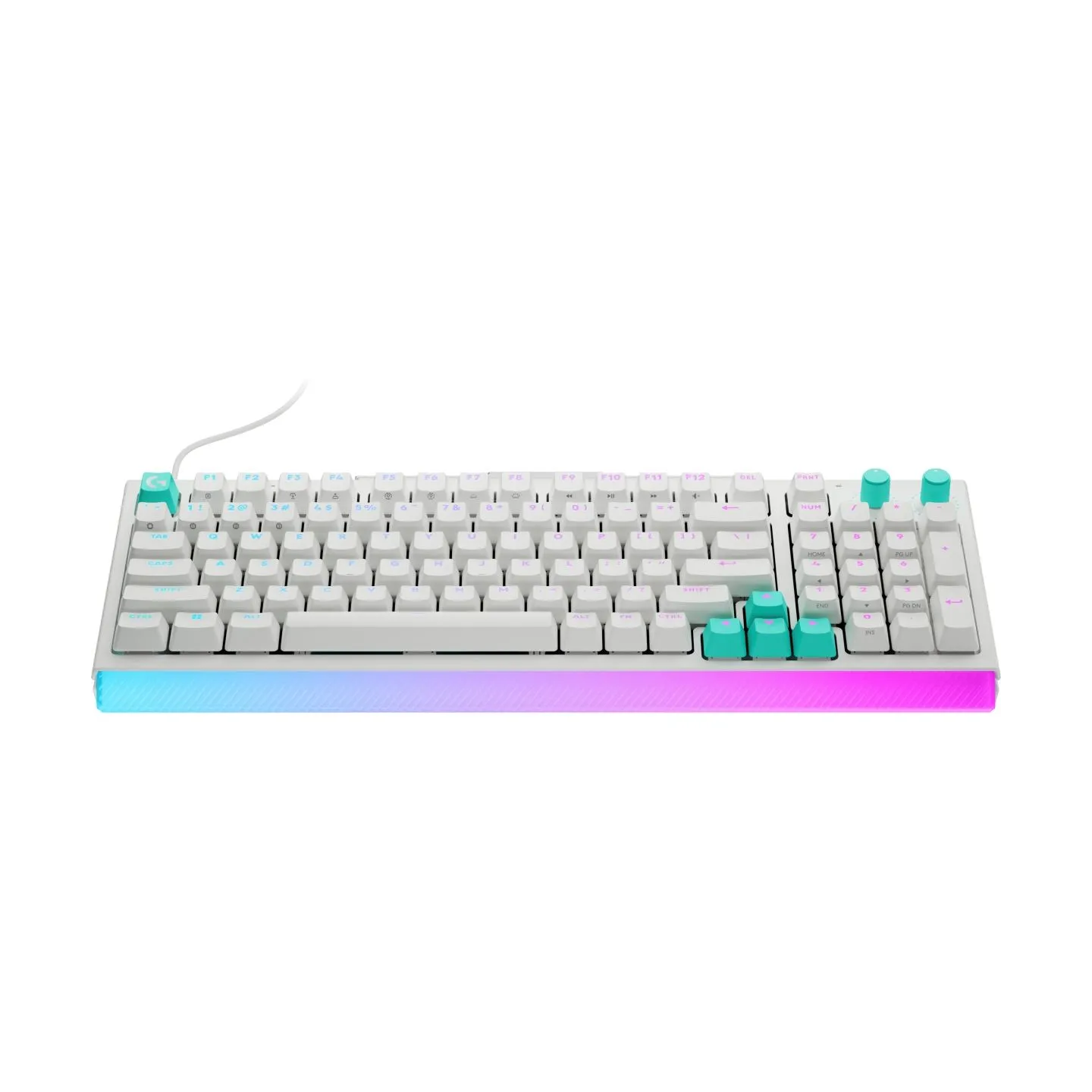 Logitech G512 X 98 Wired Gaming Keyboard - WHITE - US INT'L - USB - EMEA28i - 935 - TACTILE