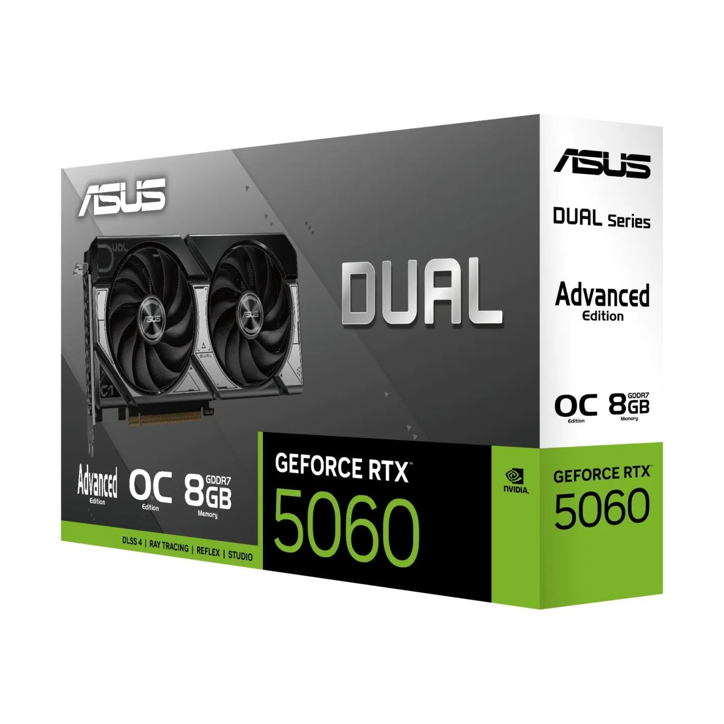 Asus Graphics Card|ASUS|NVIDIA|GeForce RTX 5060|8 GB|GDDR7|128 bit|PCI Express 5.0|Active|DUAL-RTX5060-O8G-A
