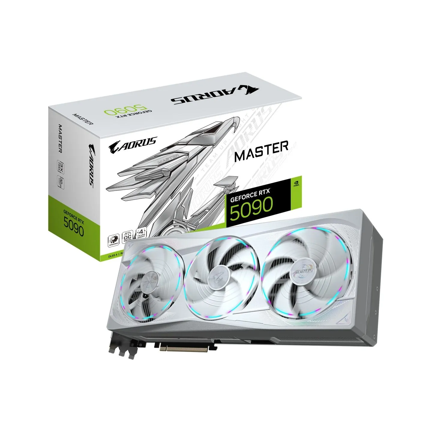Gigabyte AORUS GeForce RTX 5090 MASTER ICE 32G | NVIDIA | 32 GB | GeForce RTX 5090 | GDDR7 | HDMI ports quantity 1 | PCI-E 5.0