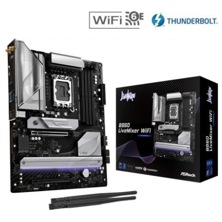 Asrock Motherboard B860 LIVEMIXER WIFI s18 51 4DDR5 ATX