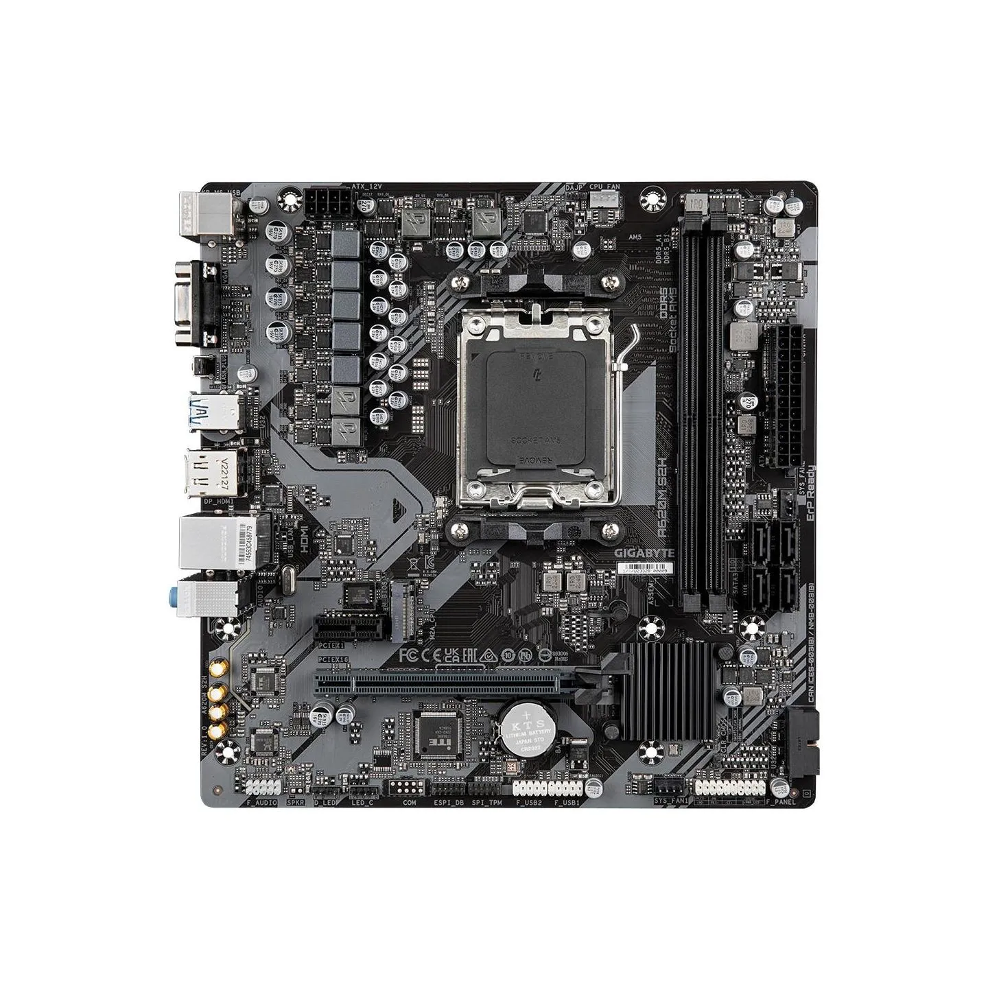 Gigabyte Mainboard|GIGABYTE|AMD A620|Socket AM5|micro ATX|RAM DDR5-SDRAM|2xSlots|1xPCI Express x1 slots|1xPCI Express x16 slots|
