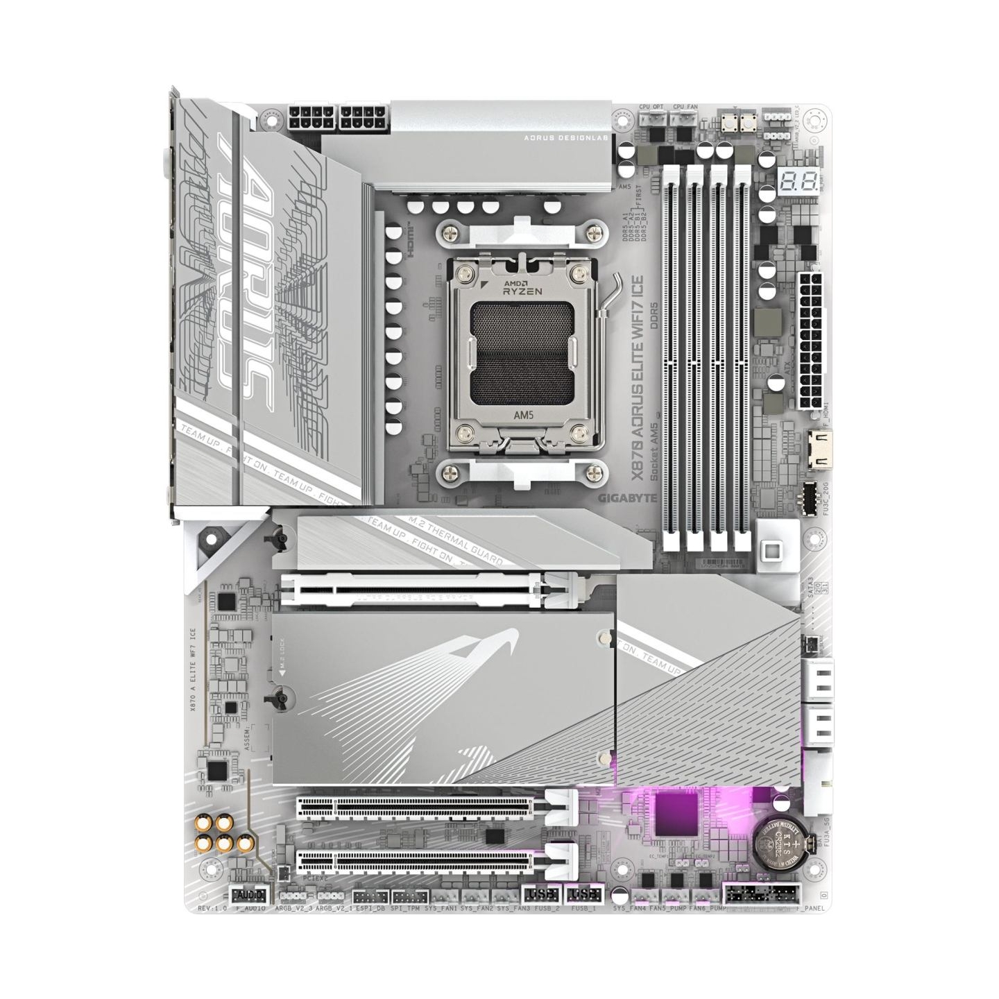 Gigabyte Mainboard|GIGABYTE|AMD X870|Socket AM5|ATX|RAM DDR5-SDRAM|4xSlots|On-board graphics card Yes|Wi-Fi Yes|Bluetooth Yes|4x