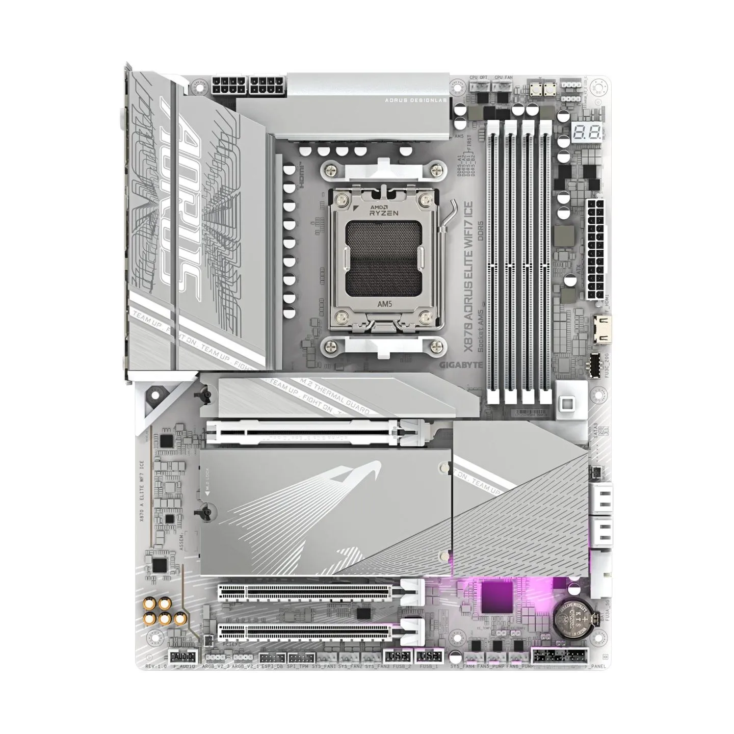 Gigabyte Mainboard|GIGABYTE|AMD X870|Socket AM5|ATX|RAM DDR5-SDRAM|4xSlots|On-board graphics card Yes|Wi-Fi Yes|Bluetooth Yes|4x