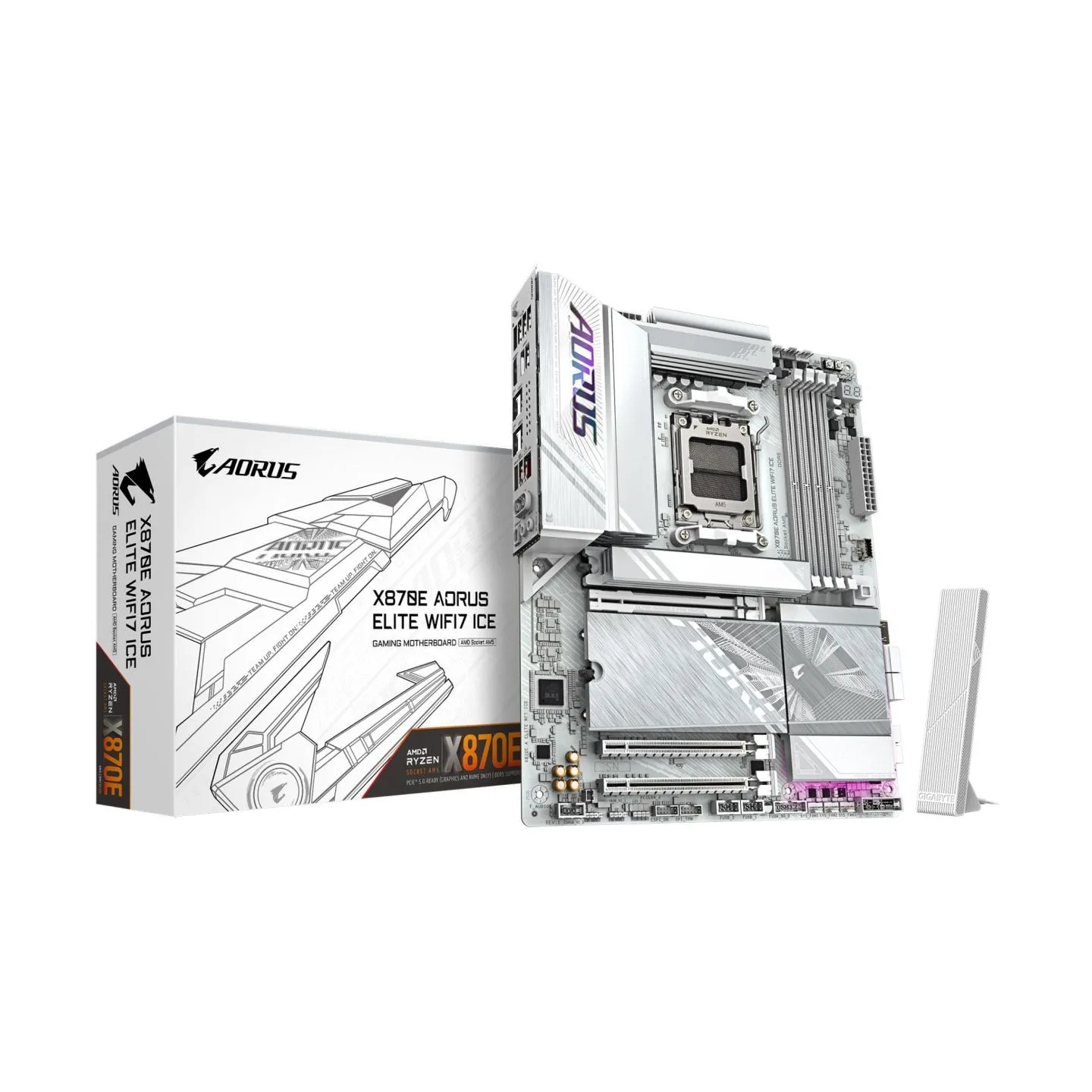Gigabyte Mainboard|GIGABYTE|AMD X870E|Socket AM5|ATX|RAM DDR5-SDRAM|4xSlots|Wi-Fi Yes|Bluetooth Yes|4xNumber of M.2 (M) slots|X8
