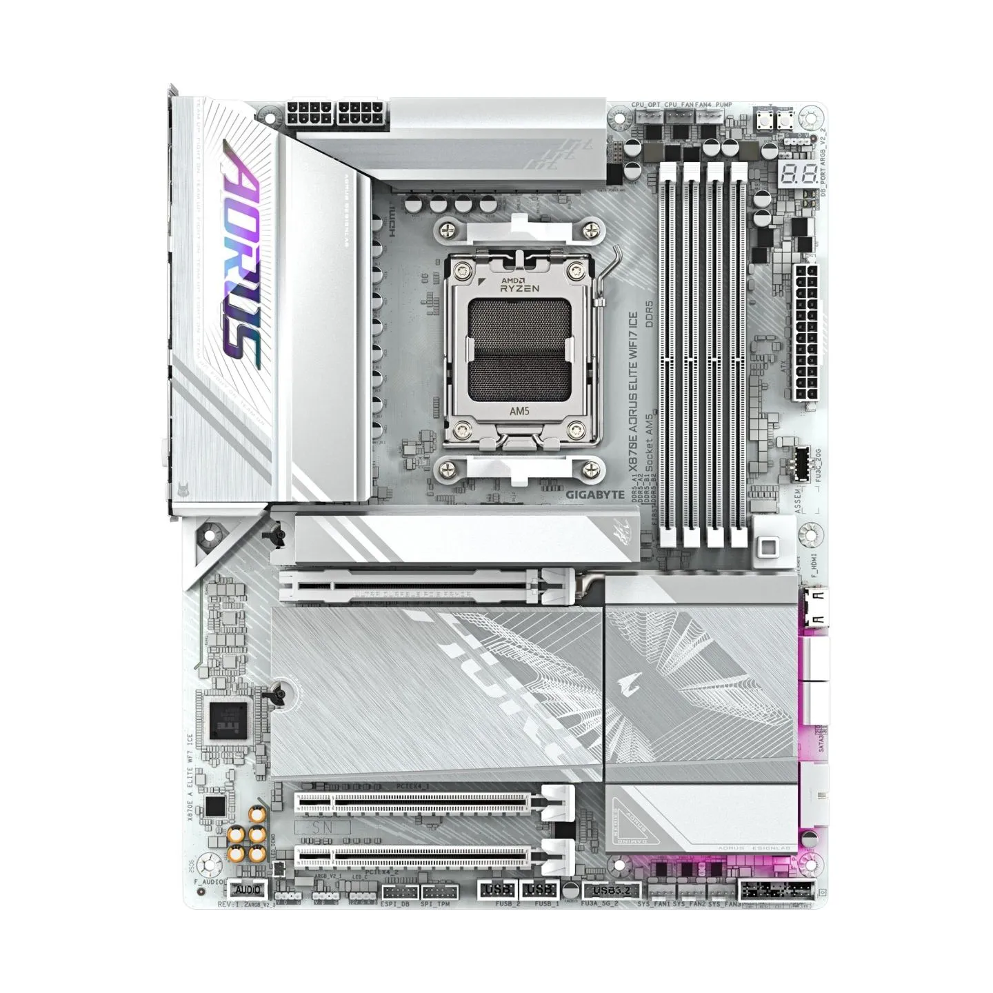 Gigabyte Mainboard|GIGABYTE|AMD X870E|Socket AM5|ATX|RAM DDR5-SDRAM|4xSlots|Wi-Fi Yes|Bluetooth Yes|4xNumber of M.2 (M) slots|X8