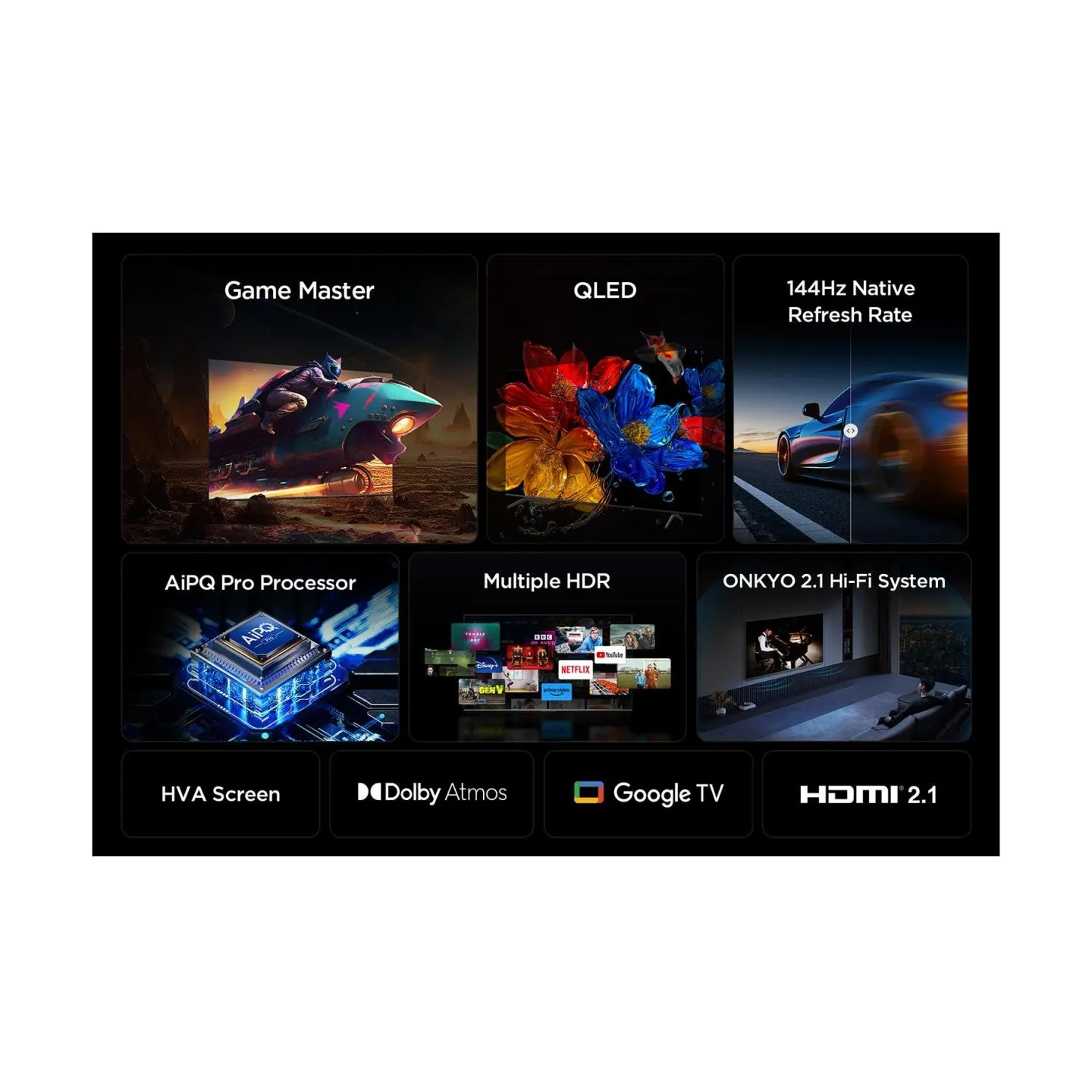 TCL TV Set|TCL|65 "|4K Ultra HD|3840 x 2160 pixels|Flat|16:9|QLED|65P8K