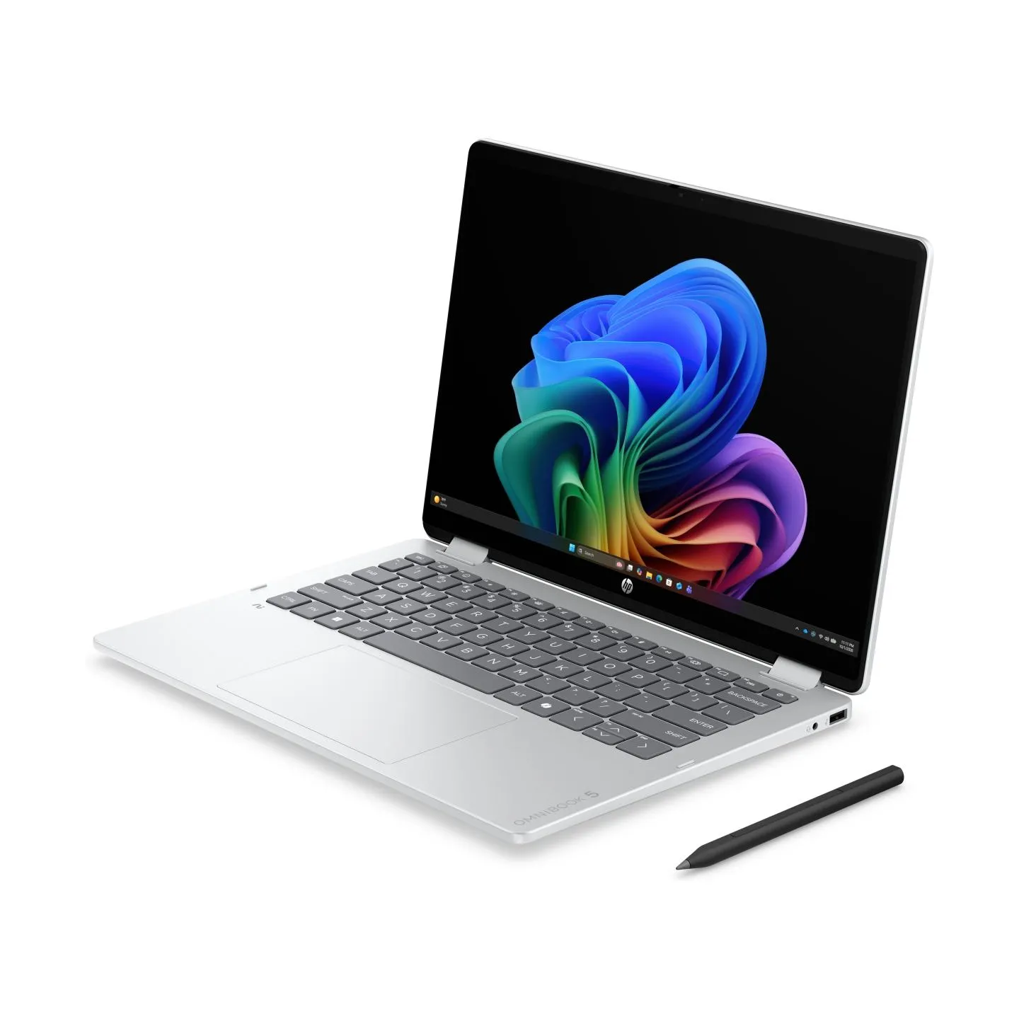 HP OmniBook 5 Flip NG AI 14-km0001nnx - Ultra 7 355, 32GB LPDDR5X 7467 on-board, 512GB , Touch/14.0 2K (1920x1200) OLED, Glacier