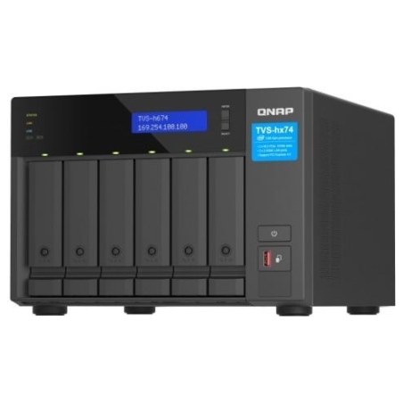 Qnap NAS TVS-h674-i5-32G 6x0HDD Intel i5-12400 32GB SODIMM DDR4
