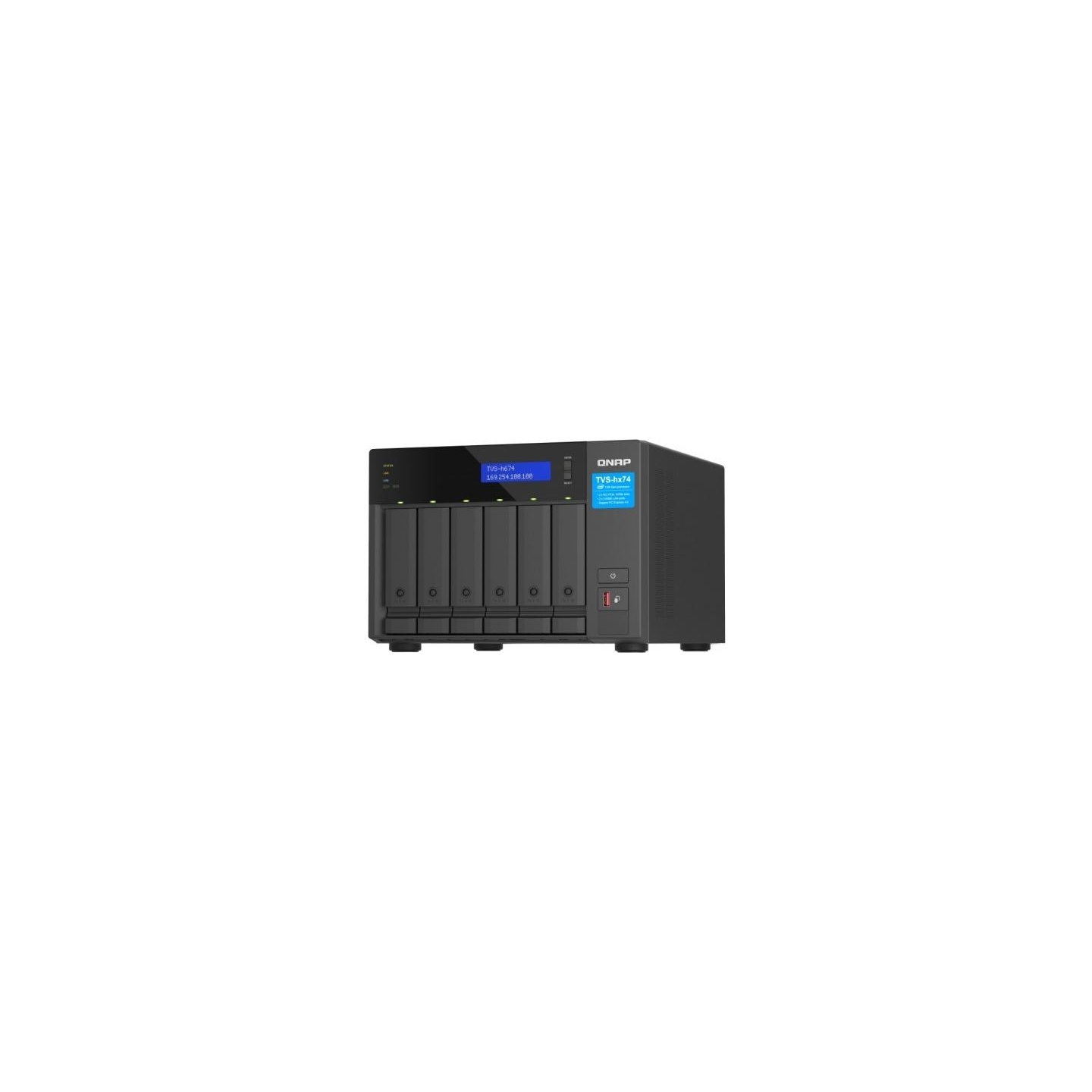 Qnap NAS TVS-h674-i5-32G 6x0HDD Intel i5-12400 32GB SODIMM DDR4