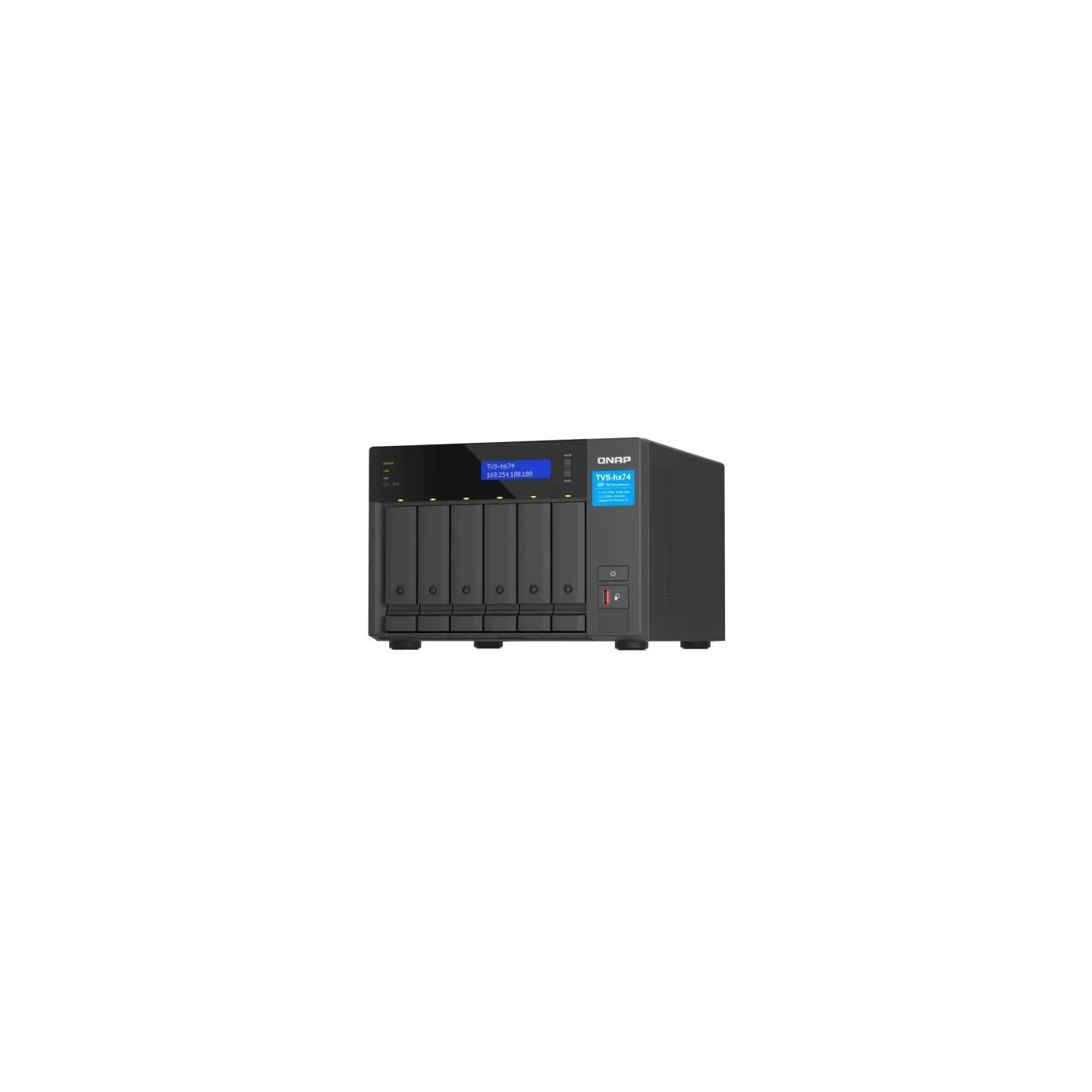 Qnap NAS TVS-h674-i5-32G 6x0HDD Intel i5-12400 32GB SODIMM DDR4