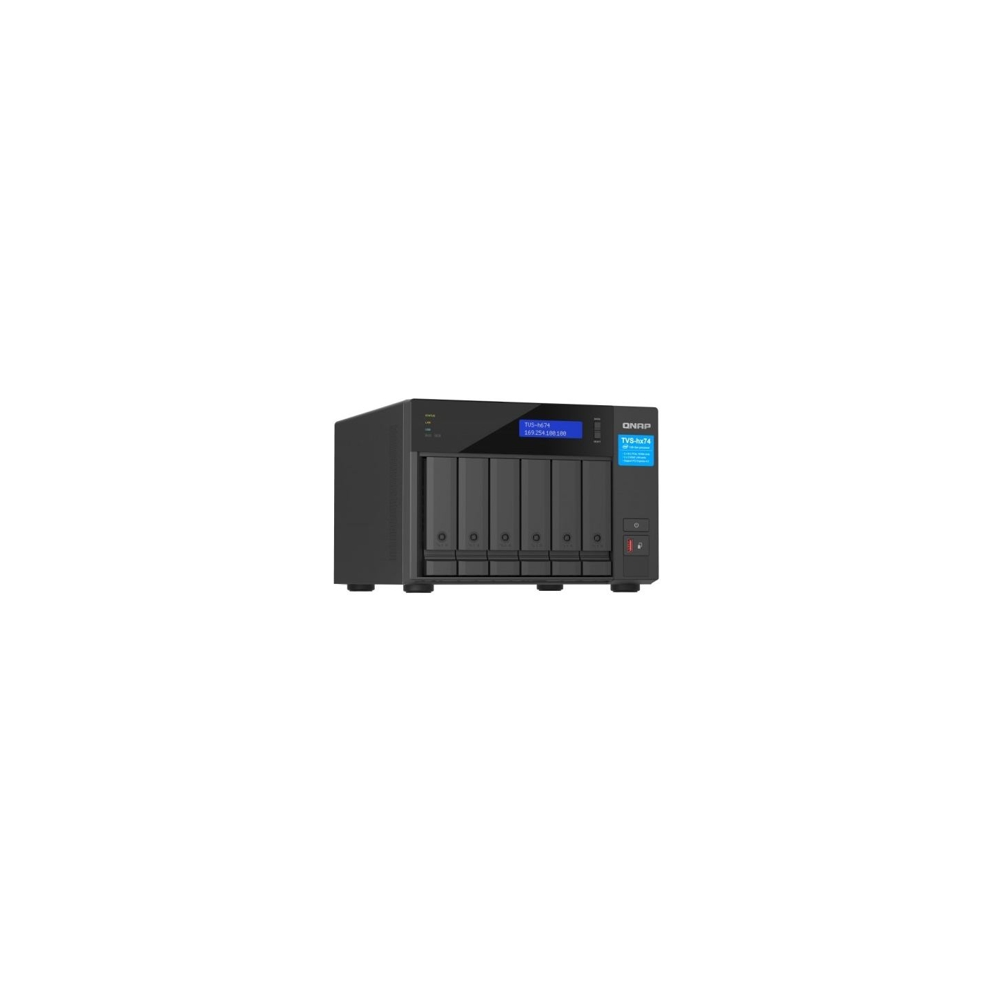 Qnap NAS TVS-h674-i5-32G 6x0HDD Intel i5-12400 32GB SODIMM DDR4
