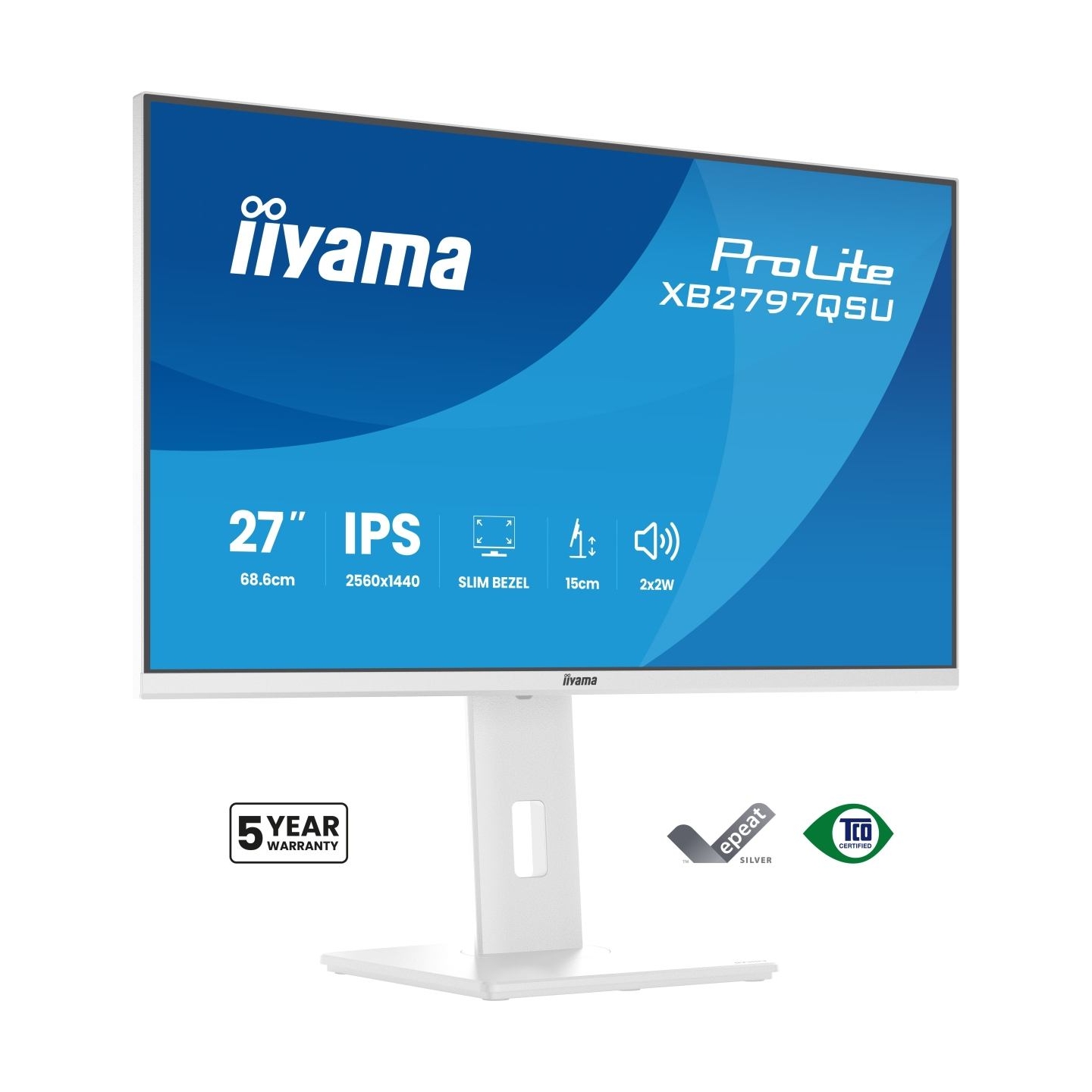 Iiyama XB2797QSU-W1 27inch WHITE IPS