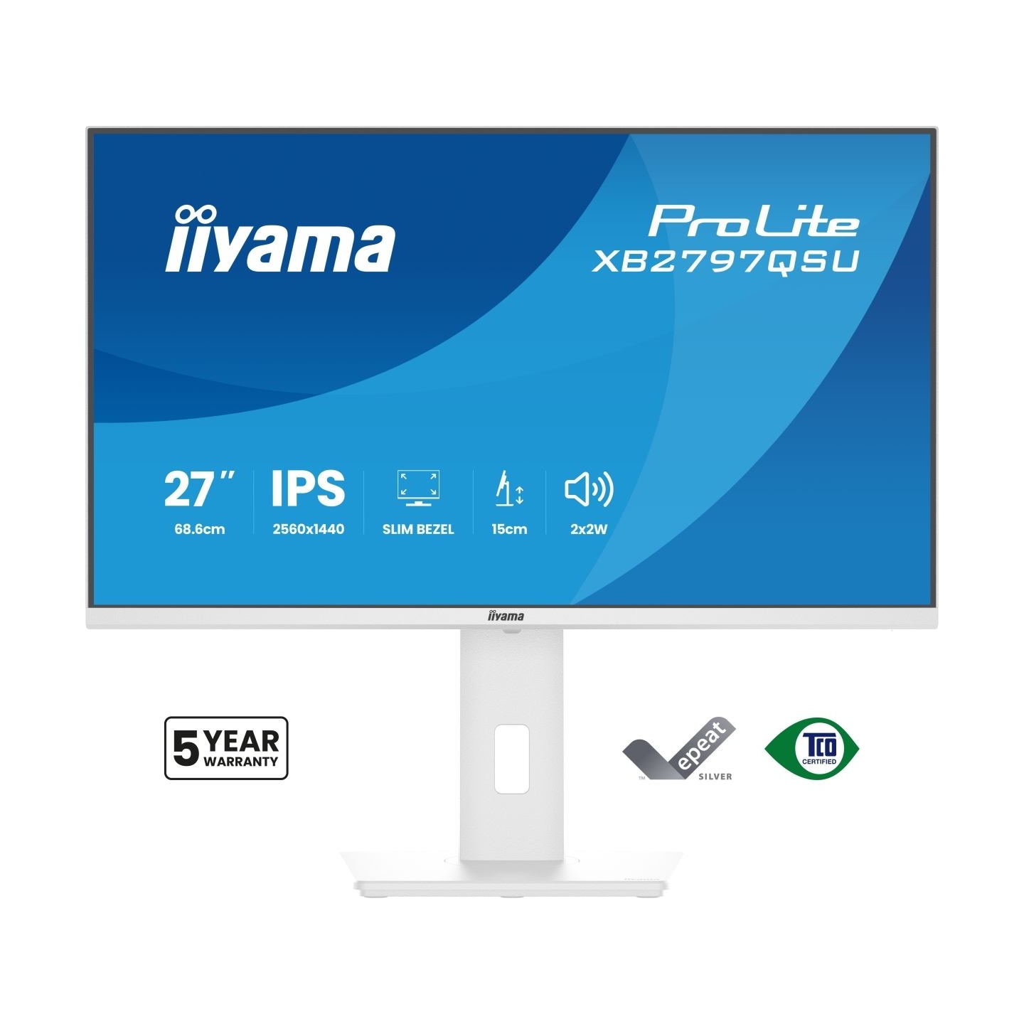 Iiyama XB2797QSU-W1 27inch WHITE IPS