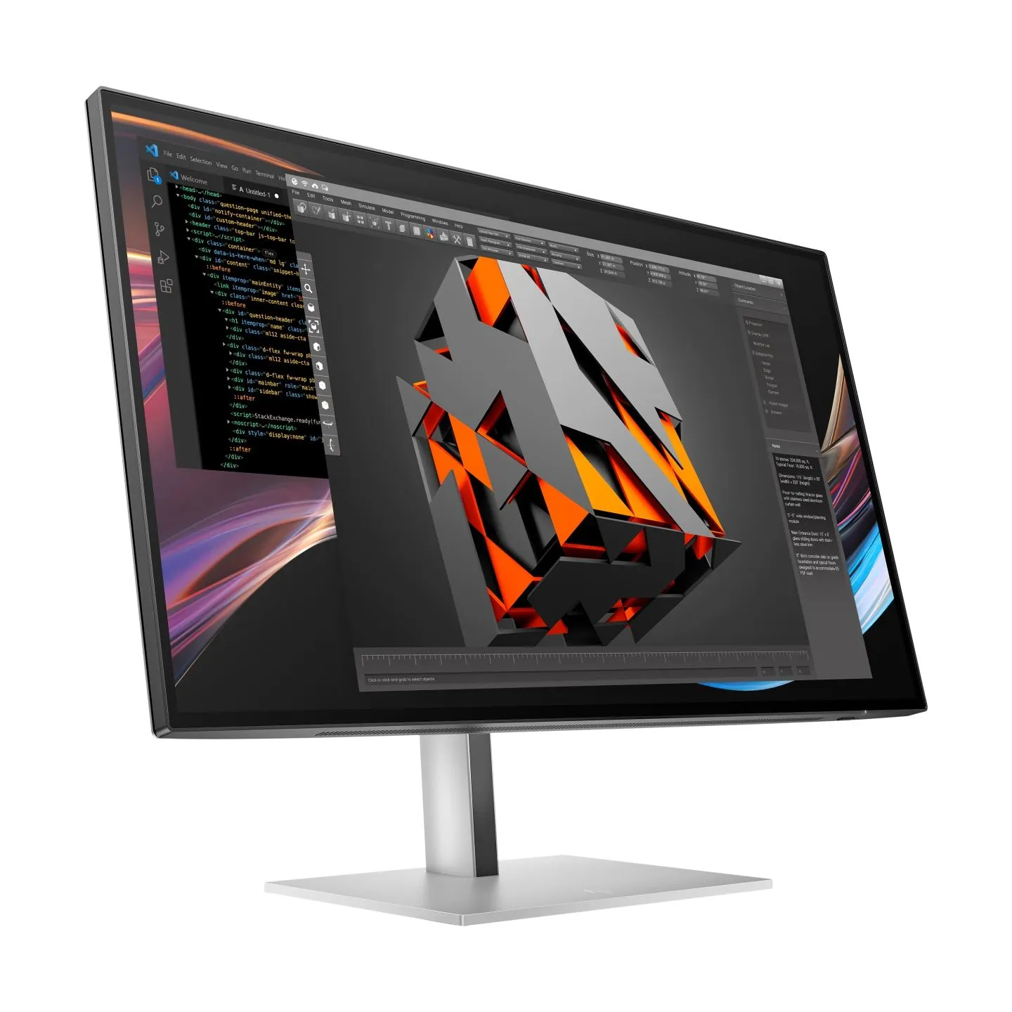 HP 727pk Series 7 Pro 4K TB4 Charging Monitor - 27" 3840x2160 UHD 400-nit 60Hz AG, IPS Black HDR 400, USB-C(100W/15W)/HDMI/Displ