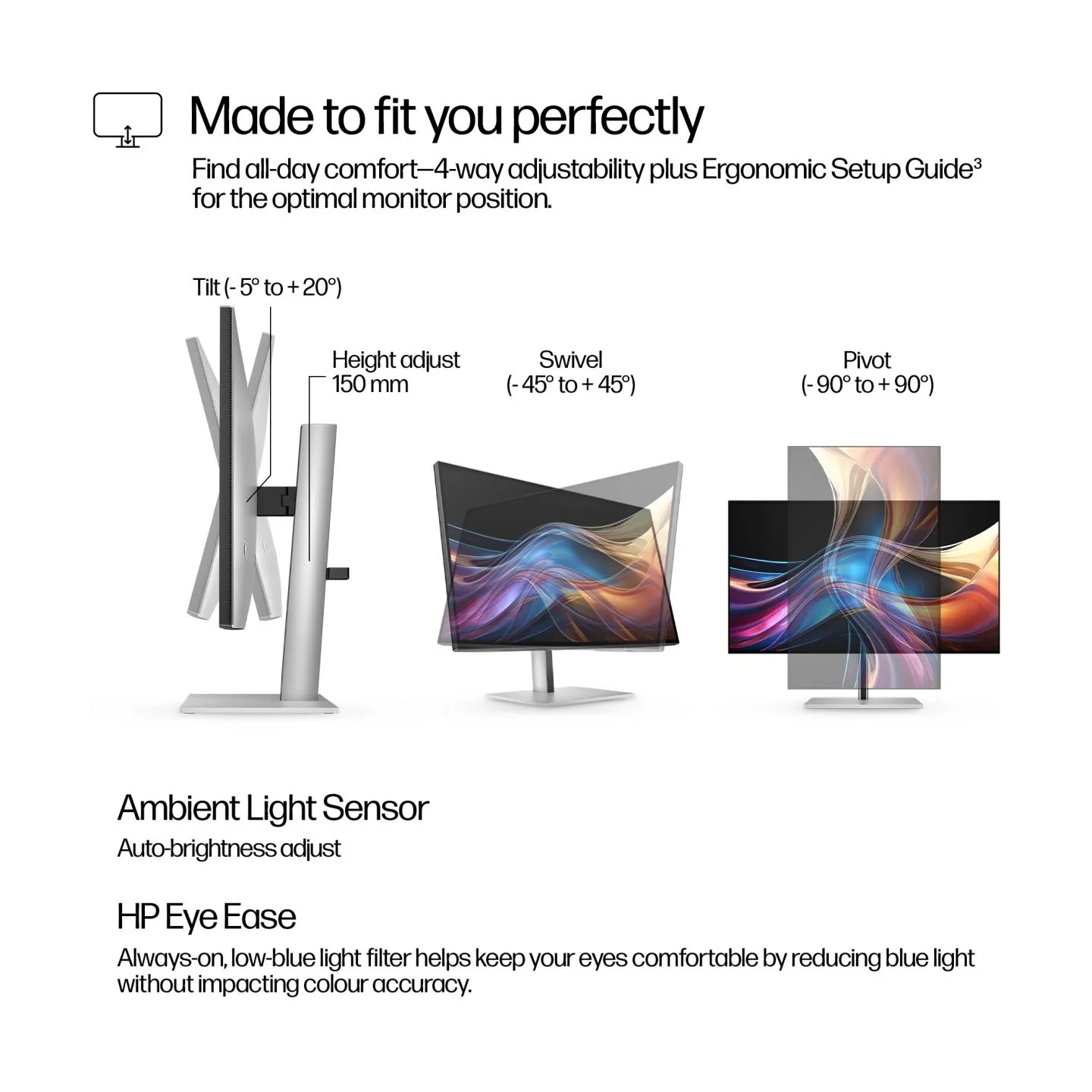 HP 727pq Series 7 Pro QHD Monitor - 27" 2560x1440 QHD 400-nit 120Hz AG, IPS Black HDR 400, USB-C(15W)/HDMI/DisplayPort Daisy-Cha